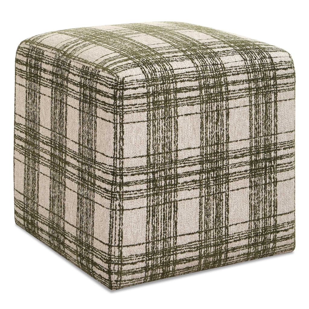 Uttermost Joie Ireland Plaid Ottoman