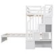 preview thumbnail 14 of 15, Twin over Twin Loft Bed with Built-in Desk and Staircase, With Storage Compartments and Shelves