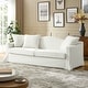 preview thumbnail 4 of 8, Antonio Transitional 83.5" Slipcovered Sofa with Curved Back by HULALA HOME