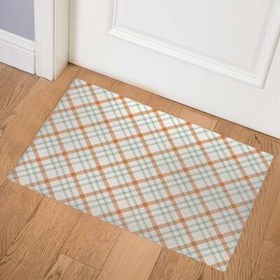 FALL TARTAN Indoor Floor Mat By Kavka Designs