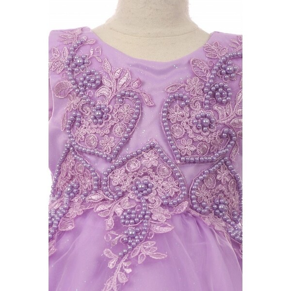 lilac baby girl dress