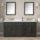 preview thumbnail 106 of 122, OVE Bailey Bathroom Vanity with Power Bar 72" - Matte Black with Brushed Gold Hardware