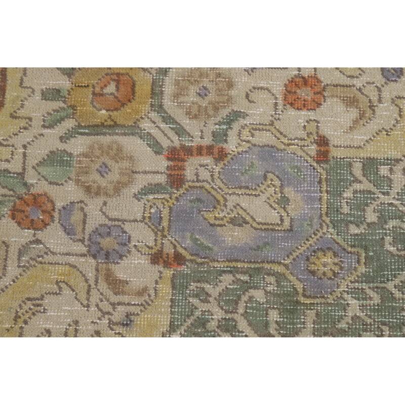 Tabriz Persian Vintage Area Rug Handmade Wool Carpet - 9'6" x 12'7"