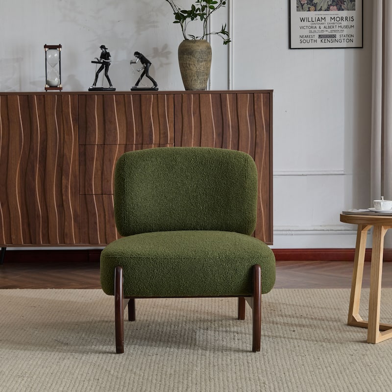 Modern Boucle Lounge Chair