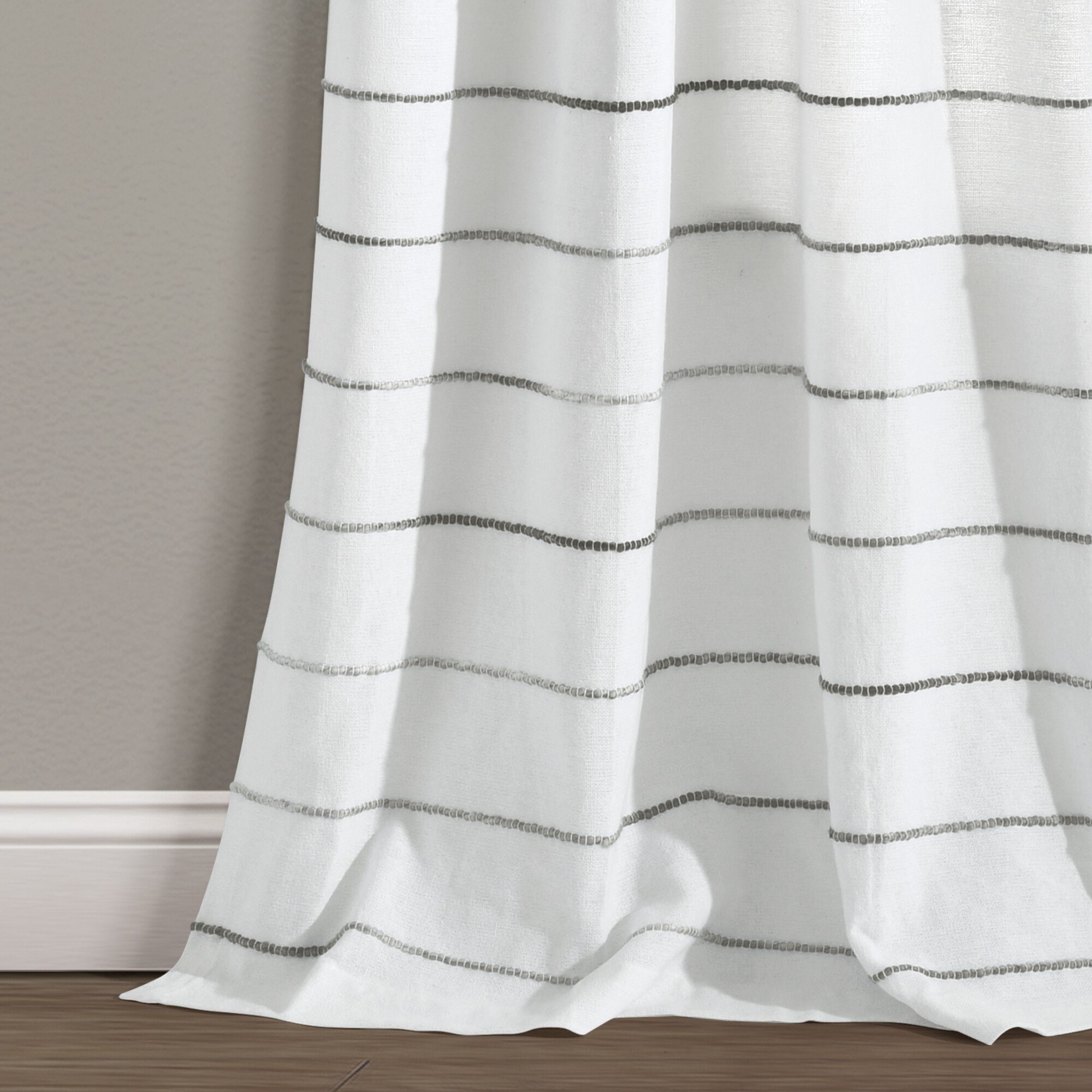 Carson Carrington Pajebo Ombre Stripe Cotton Curtain Panel - Picture 15 of 25