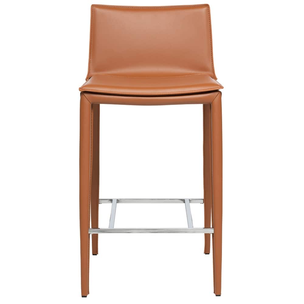 Hilton 25.5" Leather Counter and Bar Stool (Single)
