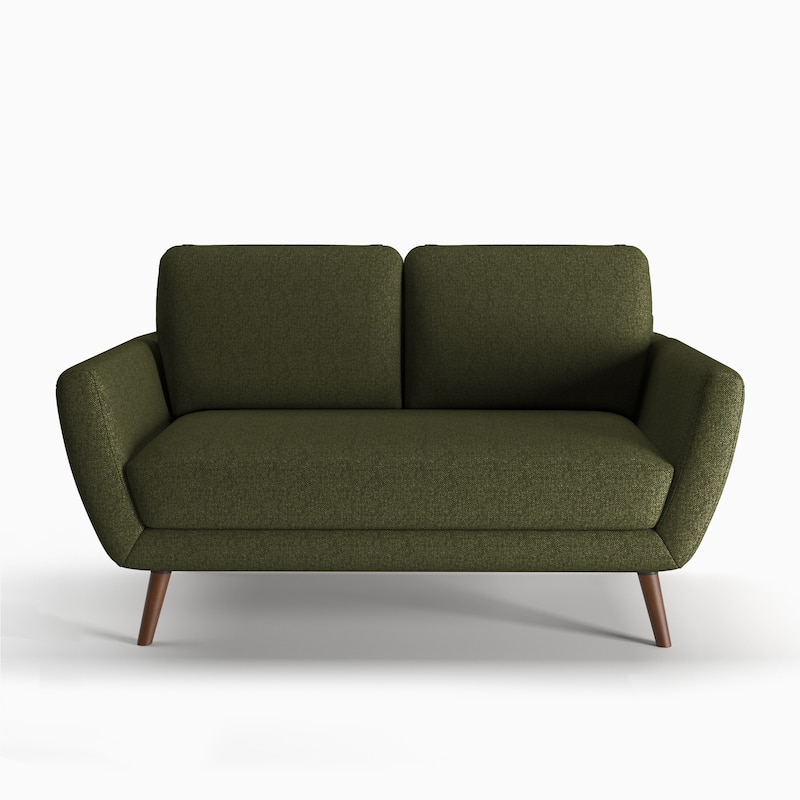 Artdeco Home - Carson Carrington Maglo Upholstered Loveseat - Olive Green +