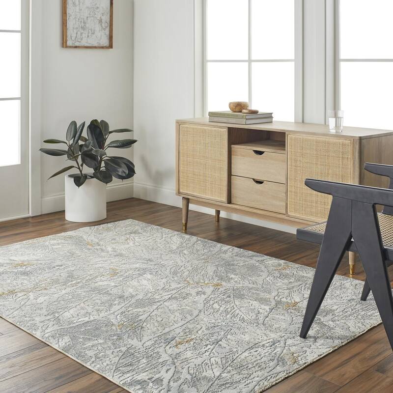 Livabliss Casual Dresden Abstract Area Rug - 10' x 13'11" - Grey/Slate