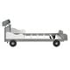 preview thumbnail 28 of 32, Wood Car-Shaped Platform Bed w/ Headboard & Footboard Storage Shelves