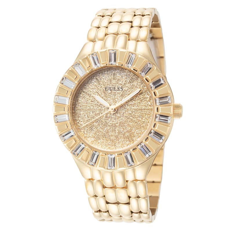 Guess Women's Firework 35mm Quartz Watch GW0602L2 - Gold-Tone - One Size