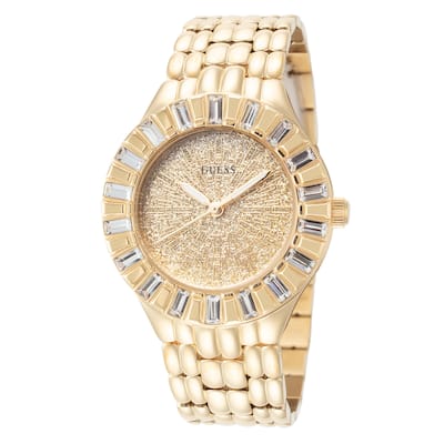 Guess Women's Firework 35mm Quartz Watch GW0602L2 - Gold-Tone - One Size