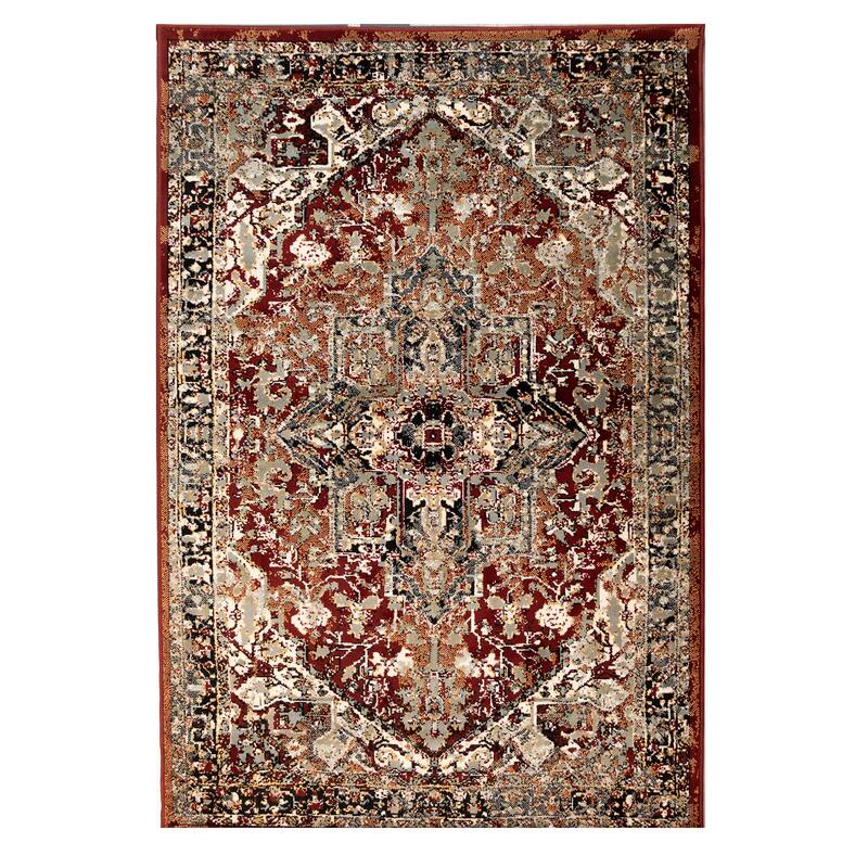 Liora Manne Aurora Medallion Indoor Rug - 1'11" x 7'6" - Red
