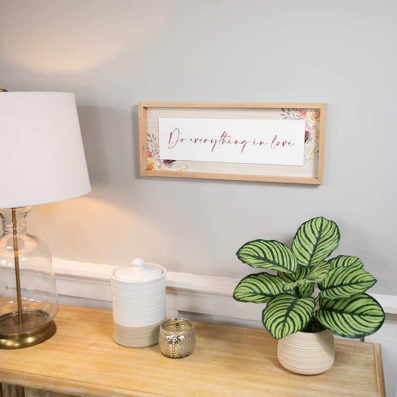 Do Everything In Love Wooden Wall Sign - 19.75"