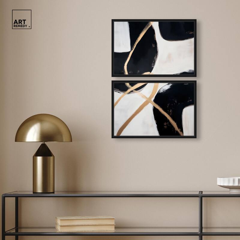 Rhythm of Contrast Canvas Set of 2 by Art Remedy
