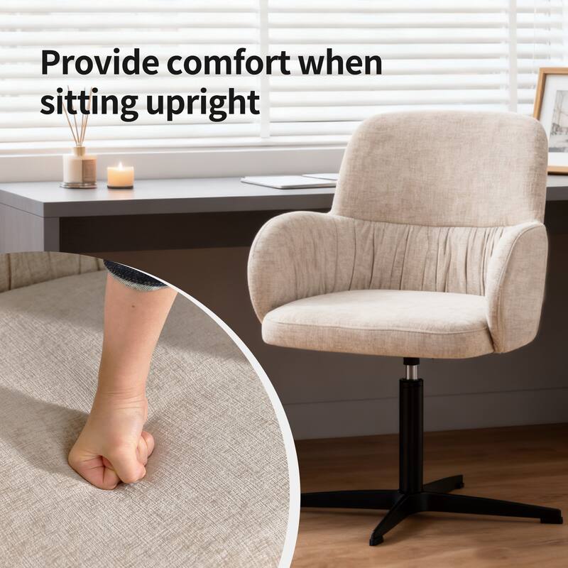 Modern 360° Swivel Upholstered Multi-Use Chair for Office or Dining