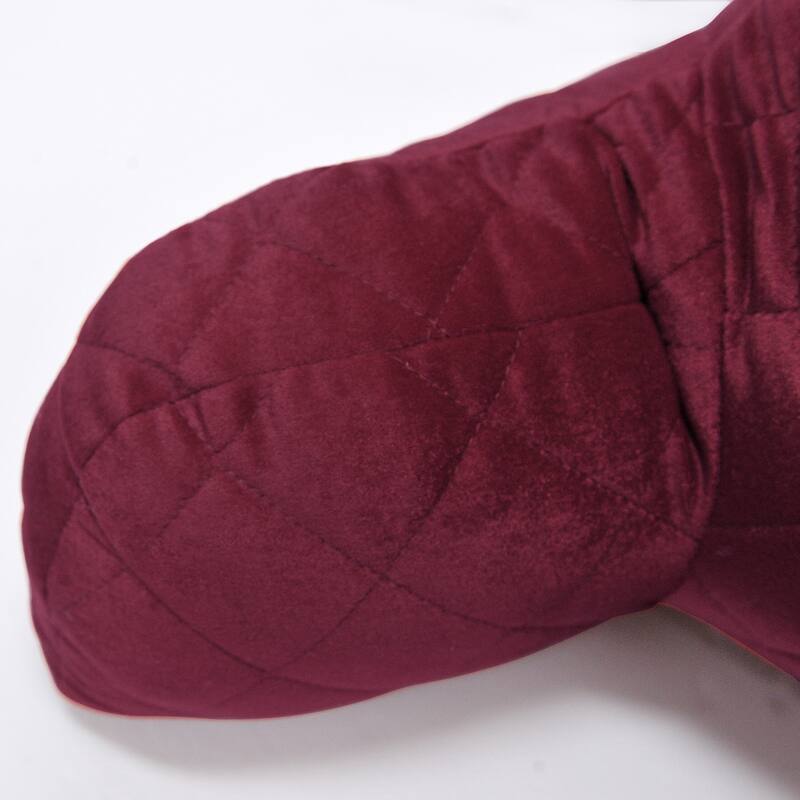 Velvet Do-It-Yourself Bedrest Reading Pillow Cover and Filling