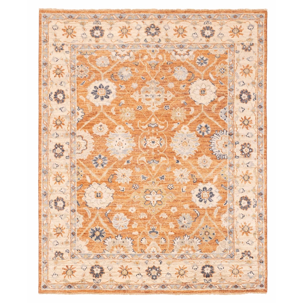 ECARPETGALLERY Hand-knotted Jules Serapi Burnt Orange Wool Rug - 8'0 x 10'0