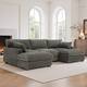 Option Light Grey-3 Pieces with 2 Chaise