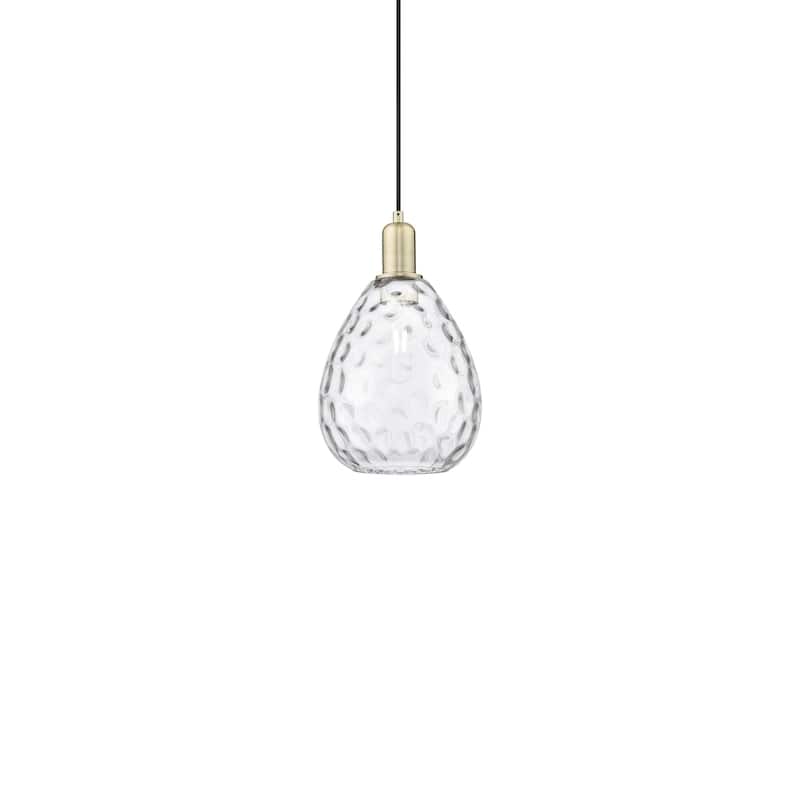 Innovations Lighting 716-1P-13-8 Waverly Pendant Waverly 8" Wide Mini - Antique Brass / Clear