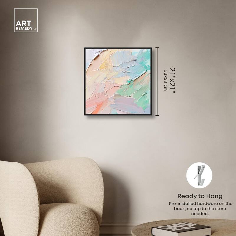 Flowing Mousse III Canvas by Art Remedy