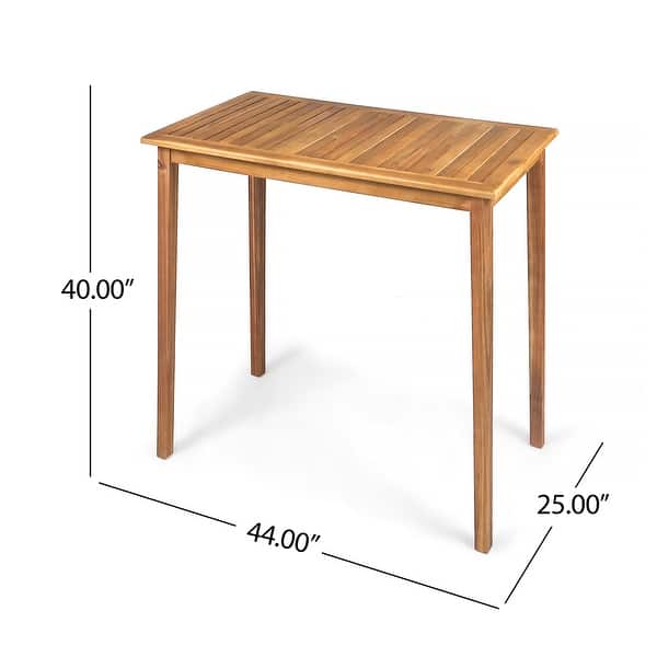 dimension image slide 0 of 3, Polaris 45-inch 5-piece Outdoor Bar Table Set by Christopher Knight Home