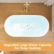 preview thumbnail 27 of 28, Freestanding Acrylic Soaking Bathtub With Chrome Drain And Overflow Holes