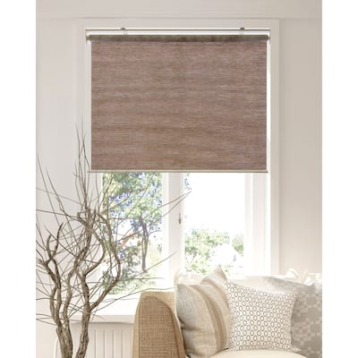 CHICOLOGY Privacy & Natural Woven Snap-N'-Glide Cordless Roller Shades