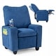 preview thumbnail 3 of 19, Costway Kids Recliner with Adjustable Backrest Footrest Cup Holder Blue