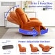 preview thumbnail 10 of 23, XINMICS Swivel Power Recliner Chair, Massage Rocker Recliners with Heated ,USB, USB-C and Side Pocket