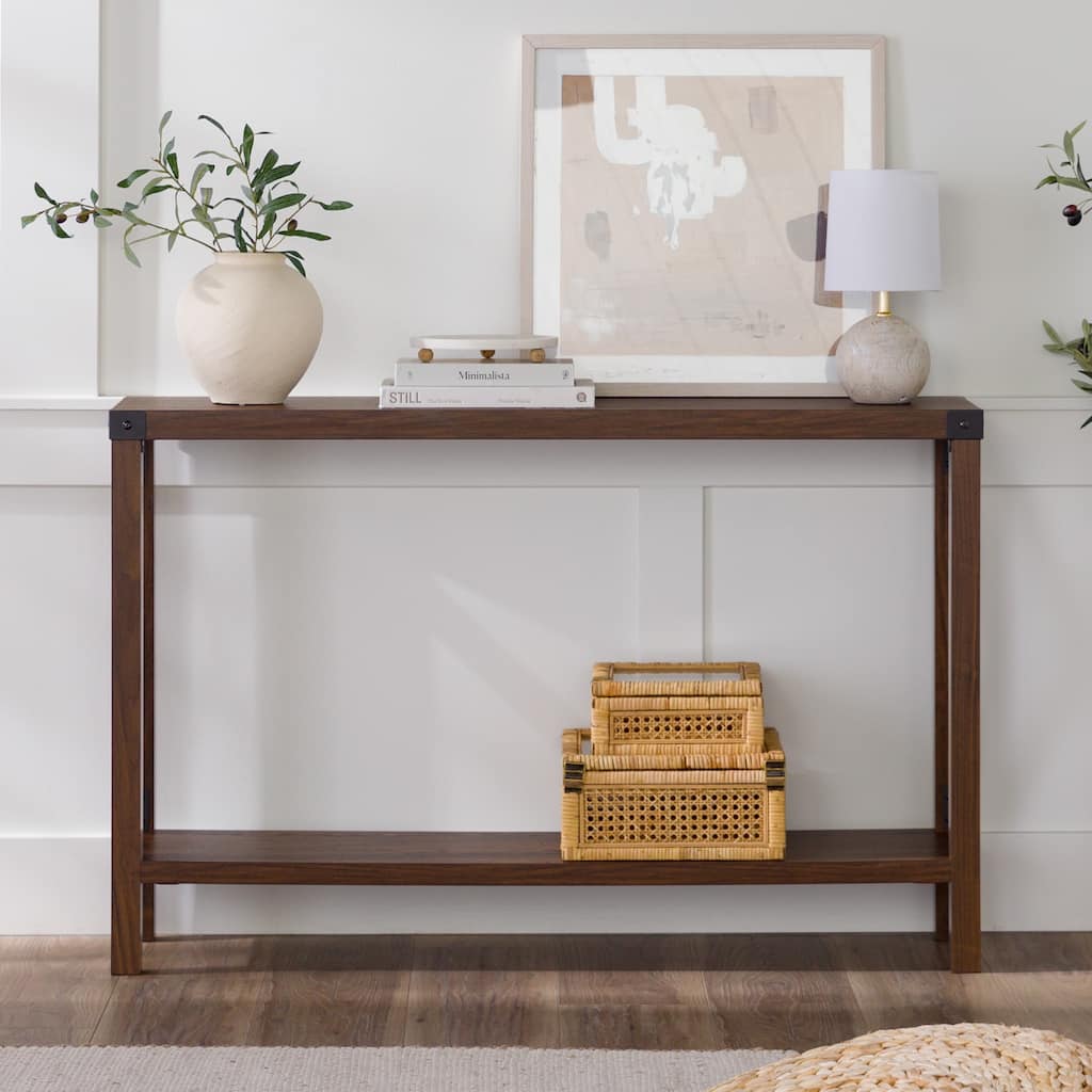 Middlebrook Kujawa 46-inch Wide X-frame Farmhouse Entry Table