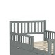 preview thumbnail 8 of 25, Twin Size Wood Platform Bed with Guardrails on Both Sides and 2 Storage Drawers, Gray