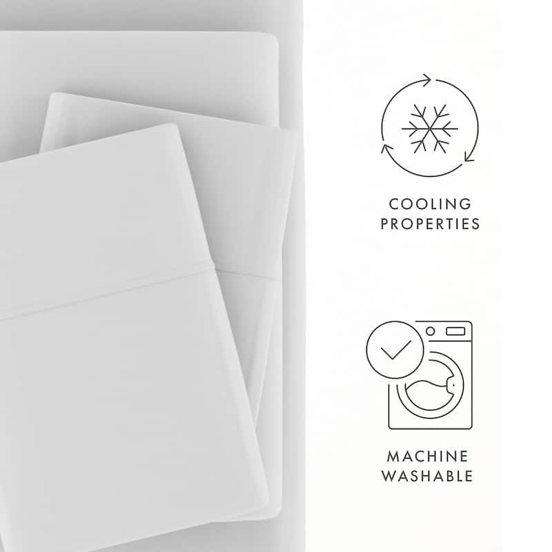 Simply Soft Premium Rayon from Bamboo 4-piece Luxury Bed Sheet Set