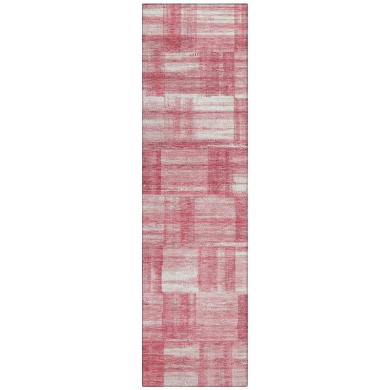 Machine Washable Indoor/ Outdoor Solid Hatches Chantille Rug