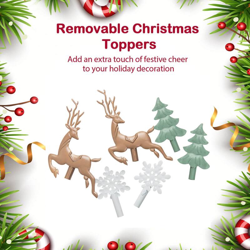 Costway 10-Hook Christmas Stocking Holder Stand on Wheels with 6 - See Details