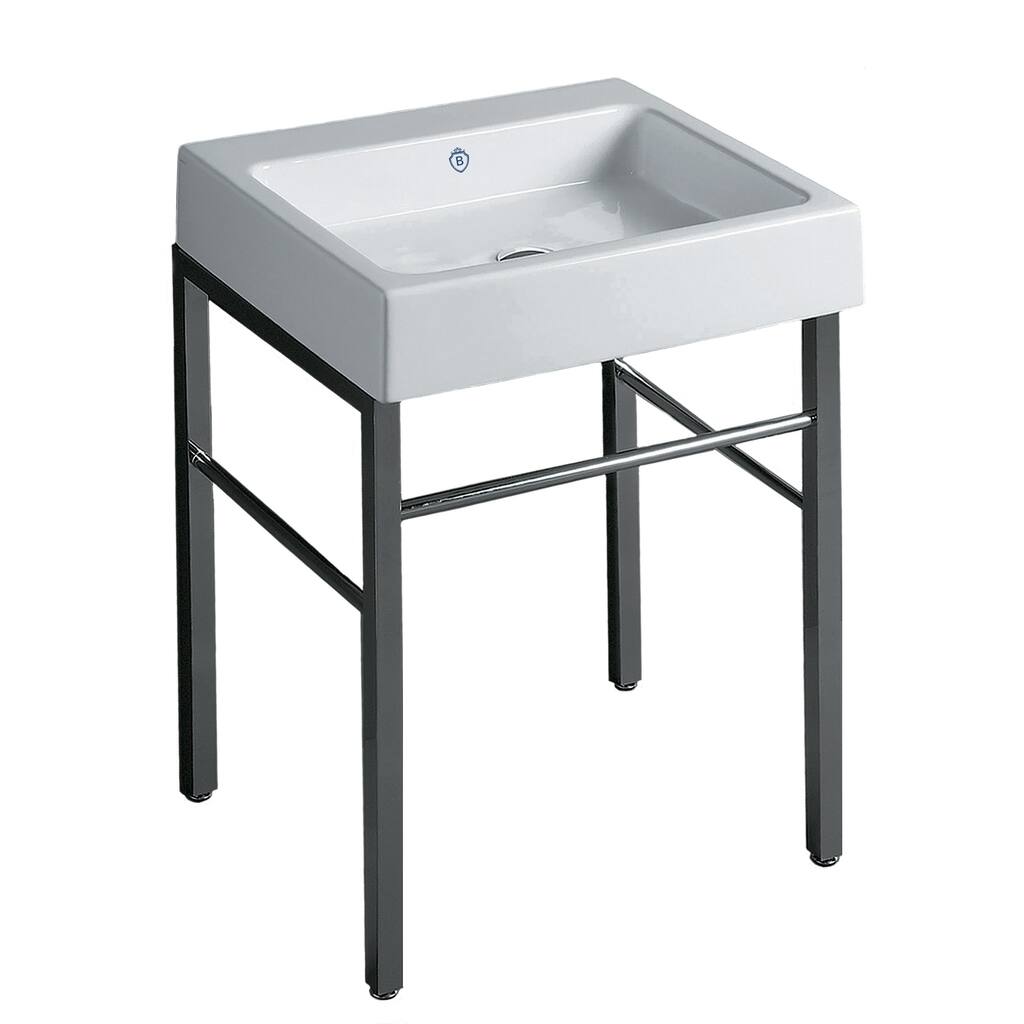 Britannia Rectangular Sink Console with Front towel Bar - N/A