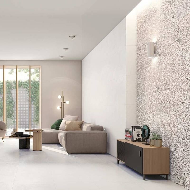The Tile Life Rainfall 24x48 White Porcelain Floor & Wall Tile