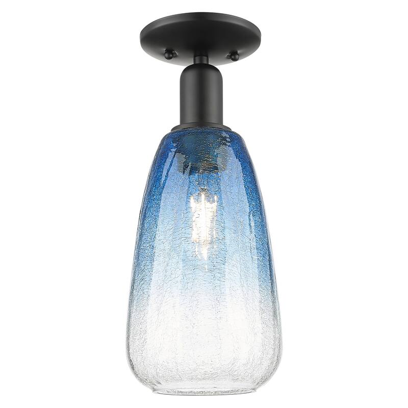 Innovations Lighting Downtown Urban - Brookhaven Almond - 1 Light 6" Semi-Flush Mount Light