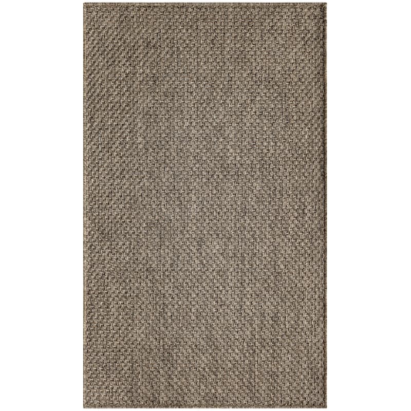 Nourison Tulum Indoor/Outdoor Solid Area Rug - 3' x 5' - Brown