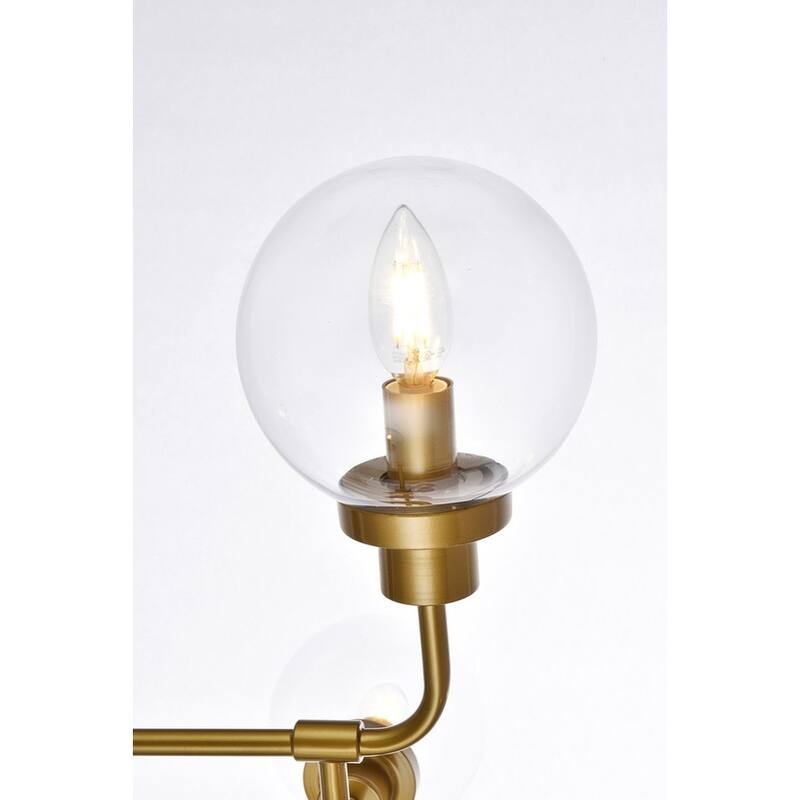 Hope 8 Light Pendant in with clear shade - 36 Inch