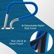preview thumbnail 12 of 15, EROMMY 55"x32" Pool Handrail,304 Stainless Steel 440lbs Load Capacity Pool Stair Rail With Base Plate,White