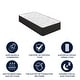 preview thumbnail 2 of 36, 12" Hybrid Pocket Spring Mattress, Mattress in a Box - Cooling Mattress