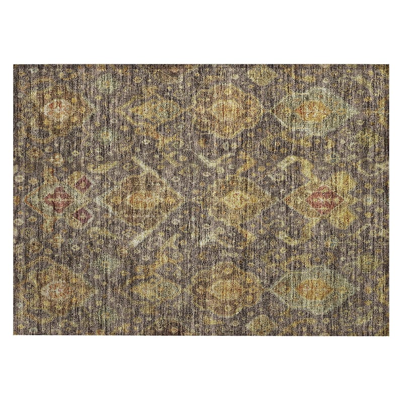 Machine Washable Indoor/ Outdoor Traditional Venetian Chantille Rug
