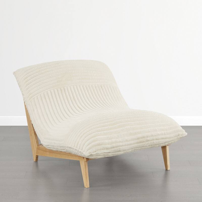 Spruce & Spring Oversized Lounge Accent Chair with Plush Cushions and Solid Wood Frame