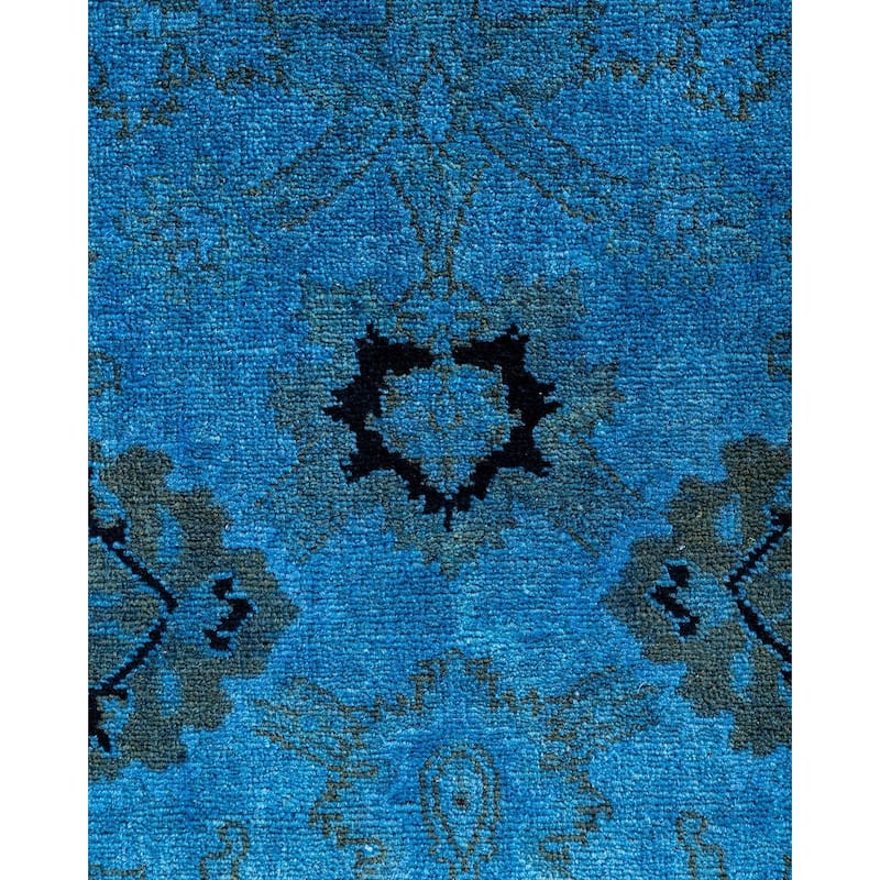 Contemporary Overdyed Wool Hand Knotted Area Rug - 2' 6" x 4' 3"
