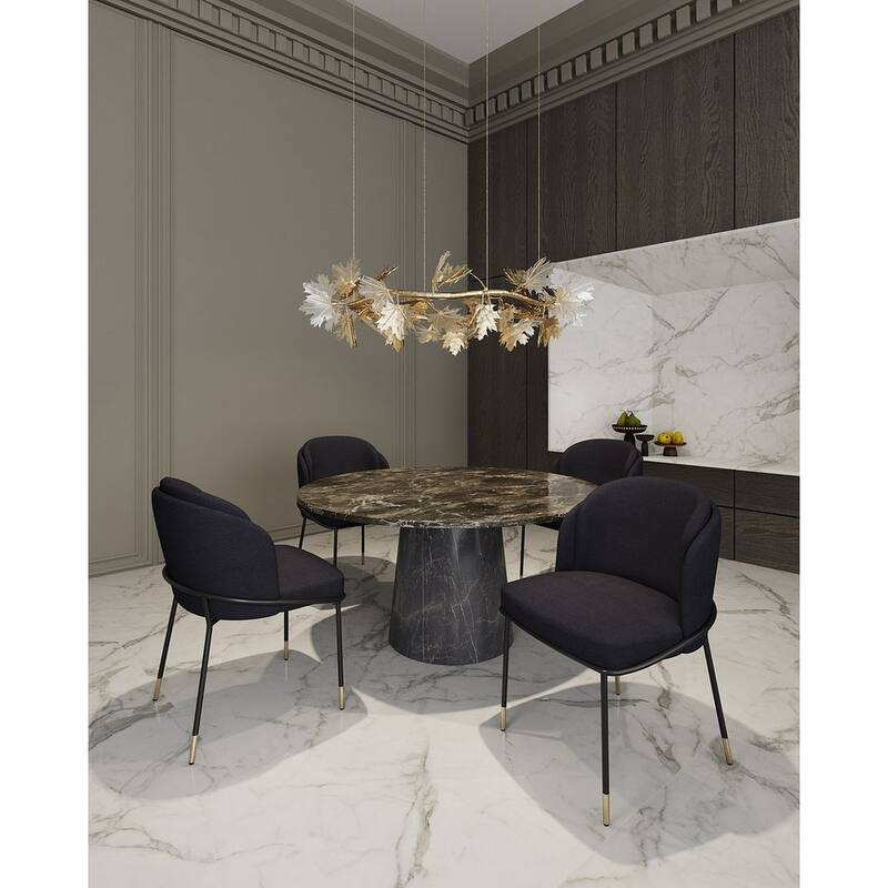 Manhattan Comfort Flor Fabric Dining Chair