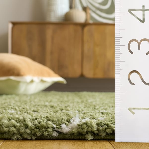 dimension image slide 4 of 8, SAFAVIEH Arizona Shag Nevada 1.2-inch Thick Rug