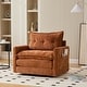 preview thumbnail 31 of 47, GALDWIN Chenille Upholstered 360°Degree Swivel Mid Century Modern Arm Chair for Living Room
