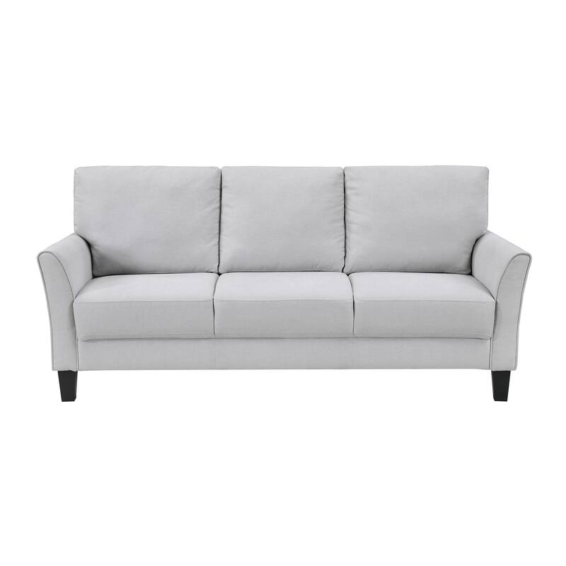 Felix Textured 2-Piece Living Room Set - Wood Finish Exposed Feet