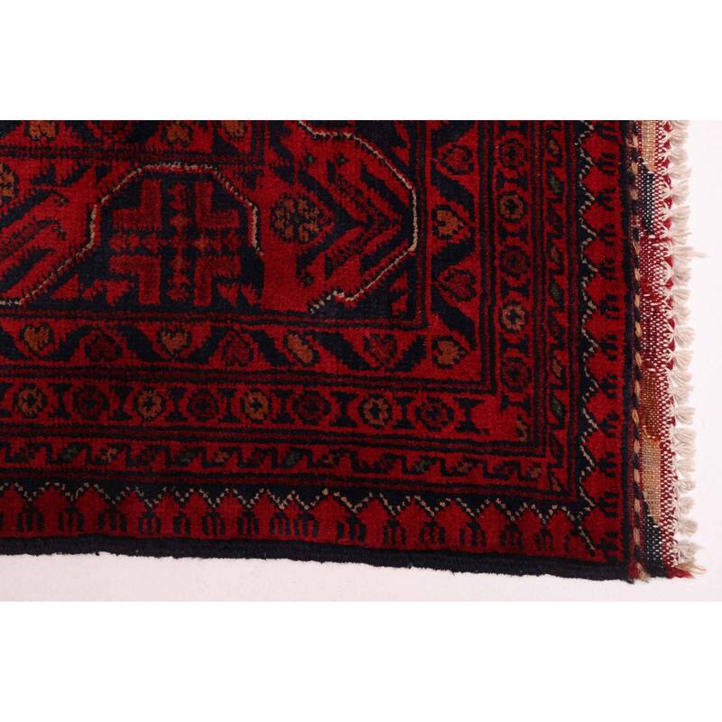 ECARPETGALLERY Hand-knotted Finest Khal Mohammadi Red Wool Rug - 4'9 x 6'5