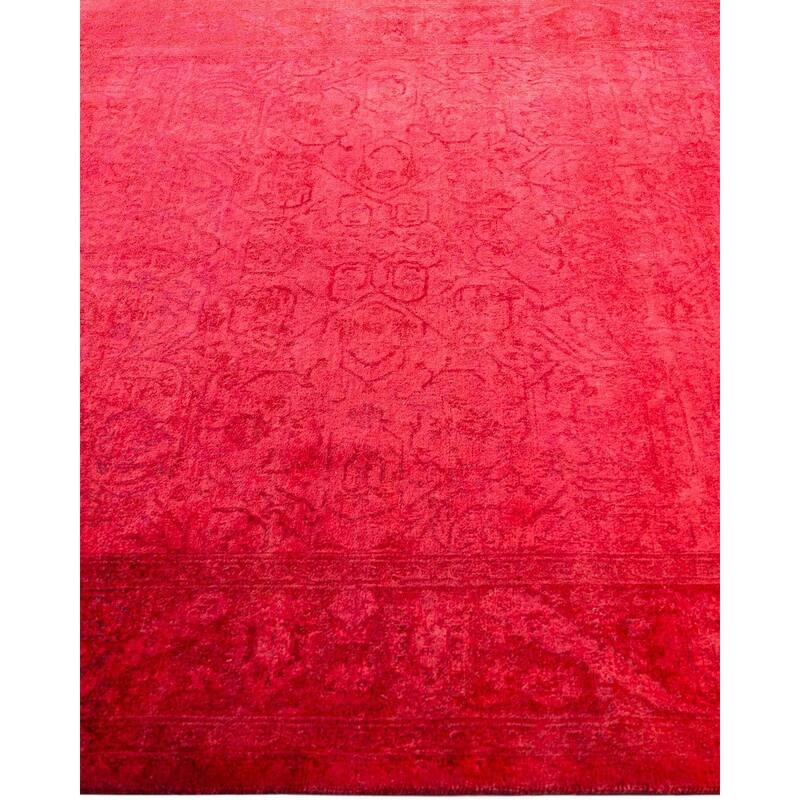 Fine Vibrance One-of-a-Kind Hand-Knotted Area Rug - Pink, 5' 1" x 5' 1" - 5' 1" x 5' 1"